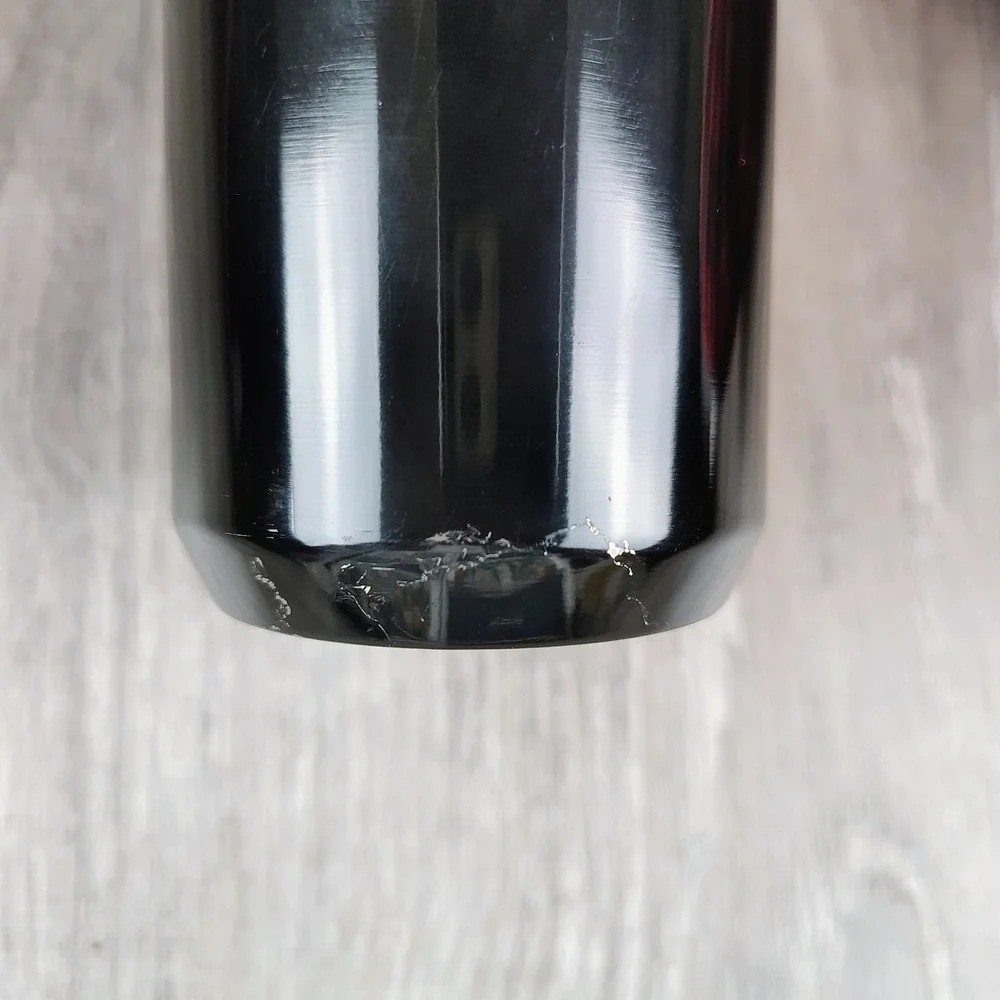 Starbucks Dark‎ Green Black Tumbler 16floz Flip Lid Siren Silver Logo *Scratched